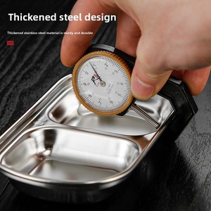 304 acier inoxydable coréen barbecue plat de trempage épaissi grilles dorées pour pot chaud saveur fête poli plat à Sauce jetable - Product Image 3