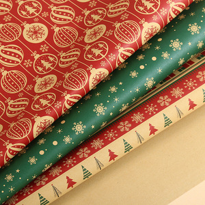Christmas Wrapping Paper Gift Packaging Paper Holiday Tree Print Custom Size for Clothing <b>Shoes</b> and Garment - Product Image 4