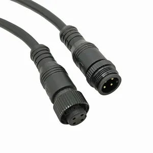 M12 IP68 M12 Metalen Gezamenlijke IP67 Waterdichte Connector Elektrische Draad Kabel