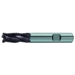 Fresa de extremo HSS-Co con recubrimiento TiAlN, helicoidal de 30 grados, 4 filos para desbaste con vástago Weldon - Product Image 2