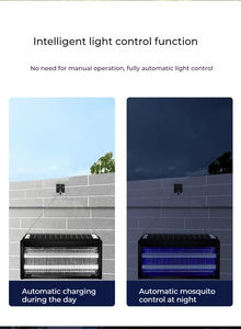 Lampe LED anti-mouche solaire, 15W DC6V, portable, étanche, pour la maison et le jardin - Product Image 5