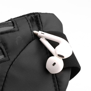 Ceinture de course en cuir PU pour le sport, sac banane, sac bandoulière, sac de taille, fermeture éclair, logo, trou pour écouteurs, téléphone de poitrine, vente en gros - Product Image 3