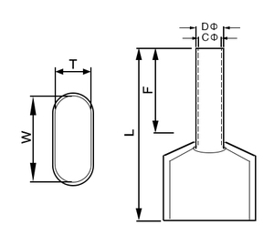 Đầu Nối Dây Đôi TE6014 Đầu Nối Dây Điện Đầu Nối Dây Đôi Đầu Nối Cáp Cách Điện Bằng Đồng - Product Image 6