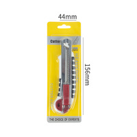 Couteau utilitaire de chantier en gros d'usine avec logo, couteau utilitaire de sécurité, couteau utilitaire multifonction en aluminium de 18 mm