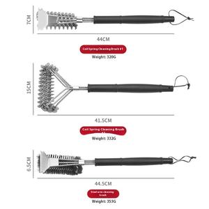 Brosse <span class=keywords><strong>de</strong></span> <span class=keywords><strong>nettoyage</strong></span> transfrontalière en acier inoxydable Outil <span class=keywords><strong>de</strong></span> cuisine pour l'élimination des taches sur le fond du pot <span class=keywords><strong>Filet</strong></span> <span class=keywords><strong>de</strong></span> barbecue en métal durable - Product Image 4