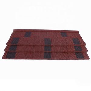 Tuiles de toiture modernes en métal vert revêtu de pierre, style européen, tôles de couverture plates, garantie 1 an, hôtels Afrique du Sud, marque <span class=keywords><strong>WANER</strong></span> - Product Image 2