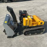 Souffleuse à neige sur chenilles à moteur essence 1080 mm télécommandée pour déneigement routier municipal – Approvisionnement direct usine