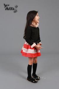 Venta al por Mayor en Línea, Ropa de Verano para Niños, Vestido Informal de Manga Larga con Rayas para Niñas, de Proveedor Chino - Product Image 5