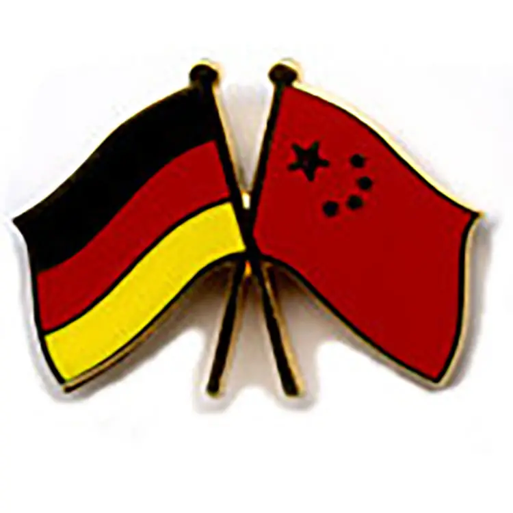 Pin Bendera Jerman Lapel Enamel Pin Pin Bendera Magnetik