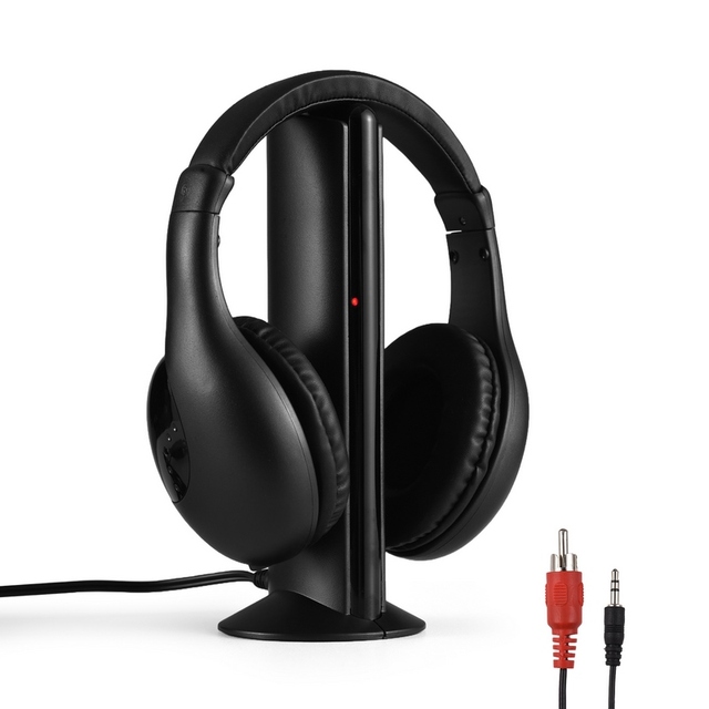 Wireless Headphones for TV Watching with Transmitter and Decoder 5 in 1 TV Over Ear Headset