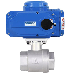 Válvula de Bola Motorizada de 2 Piezas, Acero Inoxidable 304, Rosca Hembra, 2 Pulgadas DN50, Tipo On-Off, Actuación AC220V - Product Image 3