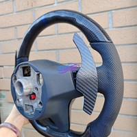 Volant en fibre de carbone pour Volkswagen Glotion Golf MK 6 7 7.5 GTI GTD GTE R Pol Passat B8 R Polo Volant en cuir