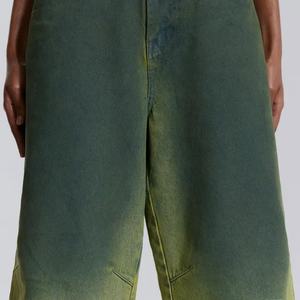 Shorts de mezclilla con lavado ácido al por mayor para mujer, pantalones cortos de mezclilla desgastados, pantalones retro americanos de cintura alta - Product Image 6