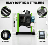 Centre d'usinage vertical CNC MVL1380S DRC Machinery avec broche BT50 6000 tr/min et axe Z à glissières pour coupes lourdes
