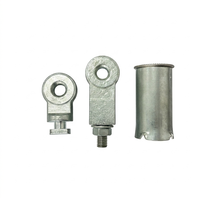 Kit de fixation au sol E10 pour porte de garage à enroulement, boulon d'ancrage au sol galvanisé, quincaillerie pour volet roulant