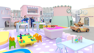 สนามเด็กเล่นในร่มแบบนุ่มสำหรับเด็กสนามเด็กเล่นในร่มเชิงพาณิชย์ธีมเฉพาะพื้นที่ - Product Image 3