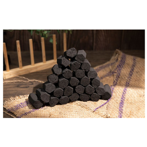 Carbón y Briquetas Hexagonales (con orificio central) Hechas a Máquina de Carbón Vegetal/Serrín de Madera Dura/Bambú - Product Image 1