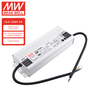 <span class=keywords><strong>Driver</strong></span> LED Meanwell étanche IP67 original HLG-320H-54 320 Watt 54V 5.95A - Product Image 1