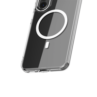 Étui de téléphone portable transparent avec charge magnétique sans fil coloré pour Samsung Galaxy A36 A26 A16 A56 A06 A06s, coque transparente