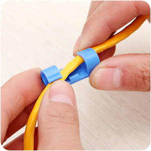 Self Adhesive Cable Clip 20 Pack Plastic Desktop Organization Transparent White Black Cable Management Fixing Clips - Product Image 4