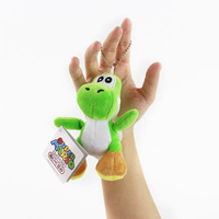 Porte-clés en peluche petit dinosaure plombier 10 couleurs, pendentif dinosaure mignon de dessin animé, breloque de sac, accessoires, cordon de téléphone, vente en gros