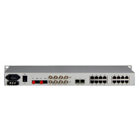 Multiplexeur vocal PCM 16 canaux FXO vers FXS E1 Multiplexeur téléphonique Multiplexeur à fibre optique avec SNMP