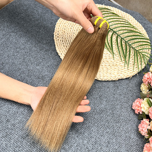 ขายส่ง # ผมต่อแบบเส้นตรง 8 สี ผมแท้บราซิล ยี่ห้อ Yaki  แบบ Double Weft  จัดเรียงเกล็ดผม 12A คุณภาพดี นุ่มสลวย - Product Image 3