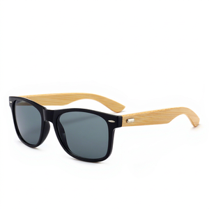 Gafas de Sol Unisex Benola Classicbrand 2140M con Montura de Bambú, Estilo Vintage, Lentes Degradadas, Protección UV400, Montura de PC Acrílico 9882/2140M - Product Image 1