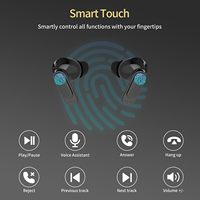 Écouteurs TWS SE60 2025 A9 Pro ANC ENC avec écran tactile LCD, véritablement sans fil, avec suppression du bruit, écouteurs sportifs