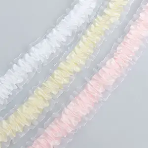 Bán buôn 4cm ren DIY Polyester vải handmade rèm cửa quần áo ren Phụ Kiện