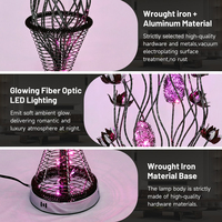 Lampu Lantai Bunga Nordik Modern Vas Kawat Besi Lampu LED Berdiri Garansi 2 Tahun OEM ODM Manufaktur