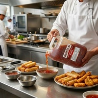 Sauce chili douce halal en vrac, 5 litres, ingrédient alimentaire commercial, condiment thaïlandais authentique, fournisseur