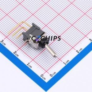 B12AV Toggle Switch Through hole Component (THT) Switch Single Pole Double Throw 500000 28V 28V - Product Image 2