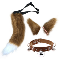 Vente en gros Nouveau design en fausse fourrure chat renard oreilles Cosplay ensemble bandeau et queue