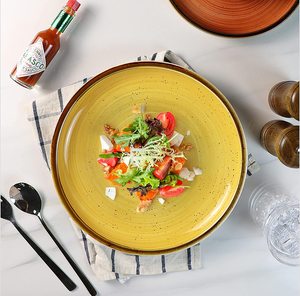 Services à vaisselle modernes et écologiques en porcelaine peinte à la main pour la cuisine, les mariages, les restaurants et les fêtes - Product Image 5