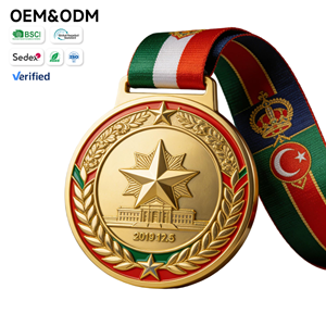 Medalla Personalizada con Logotipo, Diseño Gratuito, Bajo MOQ para Deportes, Voleibol, Medalla Dorada Personalizada - Product Image 1