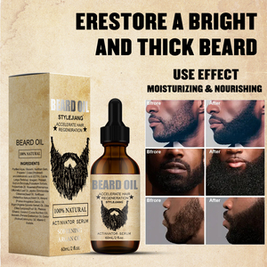 Oem/ODM bán người đàn ông chăm sóc râu Sản phẩm của người đàn ông chải chuốt râu dầu nhãn hiệu riêng Hữu Cơ tóc râu dầu tăng trưởng - Product Image 4