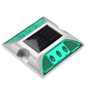 Luz Solar LED para Señalización Vial IP68 Impermeable, 6 LED, Verde, Advertencia de Tráfico, Luz de Calle, Ojo de Gato, Iluminación Exterior - Product Image 2