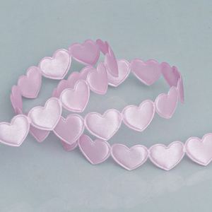 Ruban en satin de luxe en forme de cœur, taille et couleur personnalisées, 1,5 cm, 10 yards, pour mariage, Saint-Valentin, Noël, emballage cadeau, décoration - Product Image 3