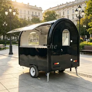 Camionnette alimentaire mobile de haute qualité de 2,2 m, chariot commercial pour la vente de glaces et desserts, remorque de rue à vendre - Product Image 1