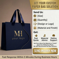 Sac en papier élégant avec logo personnalisé, certifié FSC, sac cadeau de luxe en papier doré pour bijoux et cosmétiques avec nœud en ruban, sac de transport pour le shopping