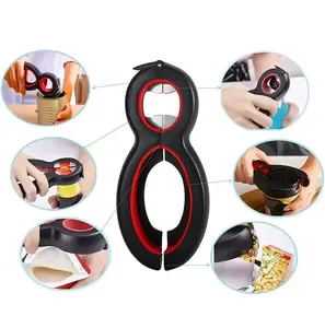 6-in-1 다중 캔 오프너 맥주 병따개 음료 캡 오프너 - Product Image 4