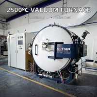Four horizontal électrique à vide haute température 2500°C, four à induction horizontal pour traitement thermique et frittage