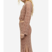 Crochet haut court pull robe femmes 2 pièces ensemble femmes été 2023 tricoté Crochet jupe et haut