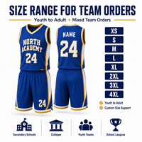Conjunto de Uniforme de Baloncesto Reversible Personalizado de Doble Cara para Clubes Juveniles, Escuelas, Campamentos y Academias de Baloncesto del Reino Unido
