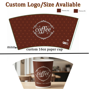 Personalized Double Wall <b>Disposable</b> Parchment Paper <b>Cups</b> Lid with Custom Logo | Restaurant/Cafe Branded Packaging Solutions - Product Image 6