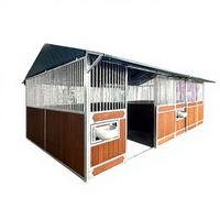 Écuries pour chevaux en bois préfabriquées 24x24, écuries pour chevaux