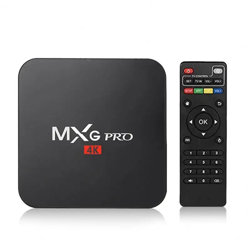 Hot sale Home use With stock Android 7.1 Smart TV Box 4K HD 3D 2.4G WiFi RK3229 Quad Core Media Player Android TV Box mxg pro 4k