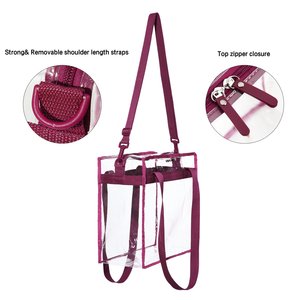 Clear <b>Tote</b> <b>Bag</b> Stadium Approved 12x6x12 Stadium <b>Bag</b> for <b>Work</b> Sports Games Gym - Product Image 2
