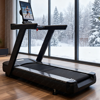 Tapis roulant électrique commercial de haute qualité avec écran LCD rotatif pour projection mobile pendant la course